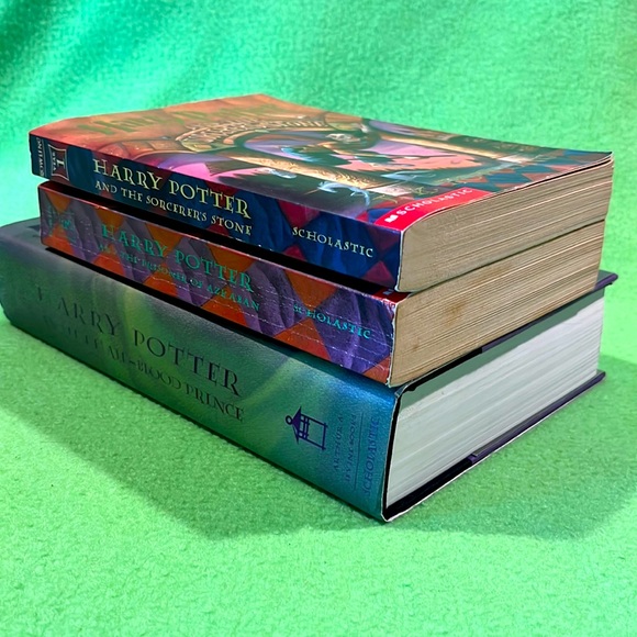 Harry Potter Bundle of Three Novels Half Blood HC 1st Edition Stone & Azkaban SC - Picture 6 of 7